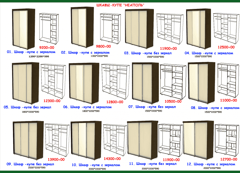 шкаф-купе неаполь в Краснодаре
