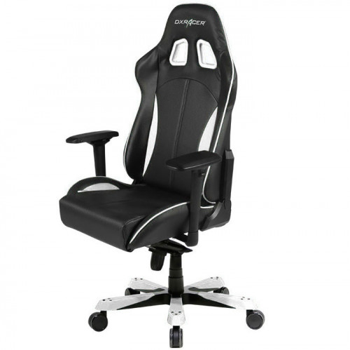 кресло геймерское dxracer king ks57 черно-белое в Краснодаре