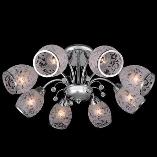 потолочная люстра eurosvet 30026/8 хром в Краснодаре