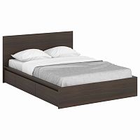 кровать деревянная двуспальная 160х200 коричневая unit dark brown в Краснодаре