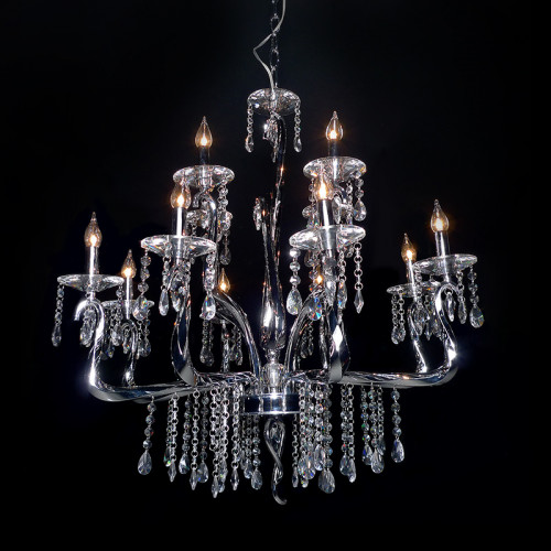 люстра mdp09059-12a от illuminati прозрачная/ хром в Краснодаре