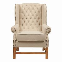 кресло мягкое с ушами french provincial armchair бежевое в Краснодаре