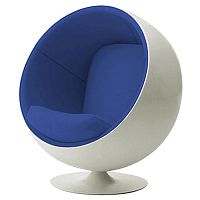 детское кресло eero ball chair бело-синее в Краснодаре