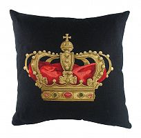 подушка с картинкой короны king crown black в Краснодаре