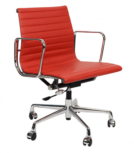 кресло eames style красная кожа в Краснодаре
