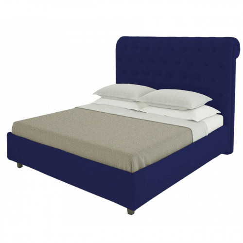 кровать sweet dreams 90х200 велюр синий р в Краснодаре