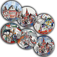 сет тарелки московия dream (6 шт.) в Краснодаре