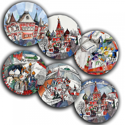 сет тарелки московия dream (6 шт.) в Краснодаре