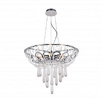 подвесная люстра crystal lux dorotea sp5 d450 chrome прозрачная в Краснодаре