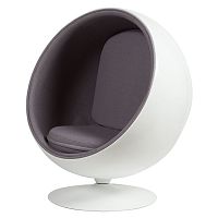 кресло eero ball chair серое в Краснодаре