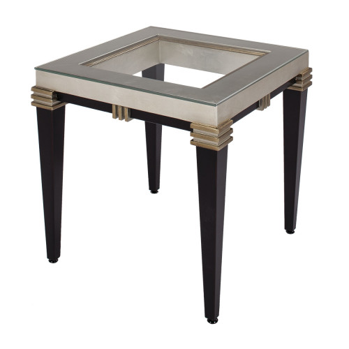 стол журнальный window бежевый, чёрный, прозрачный в Краснодаре