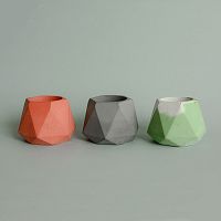 подсвечник из бетона серый eco линту, 6 см в Краснодаре