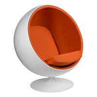 кресло eero aarnio style ball chair оранжевое в Краснодаре