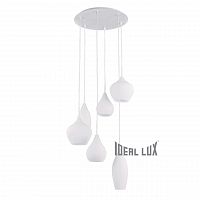 подвесная люстра ideal lux soft sp6 bianco в Краснодаре