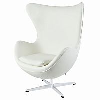 кресло egg chair by arne jacobsen белое в Краснодаре