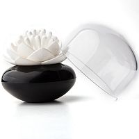 контейнер для хранения ватных палочек lotus черный-белый в Краснодаре