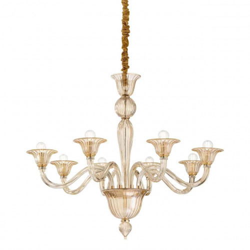 подвесная люстра ideal lux brigitta sp8 ambra в Краснодаре