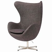 кресло egg chair серое в Краснодаре