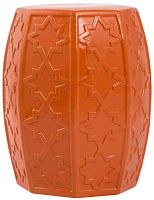 керамический столик-табурет garden stool оранжевый в Краснодаре