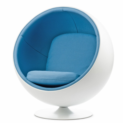 кресло ball chair бело-синее в Краснодаре