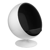 кресло eero aarnio style ball chair черное в Краснодаре