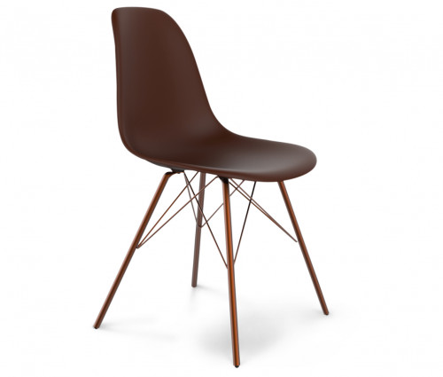 стул dsr коричневый s37 (eames style) в Краснодаре