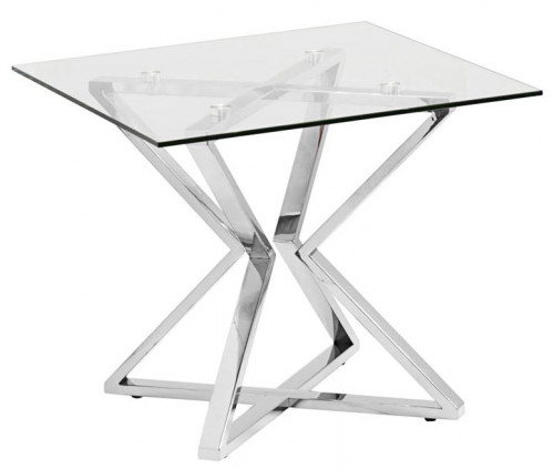 стол журнальный cube silver хром в Краснодаре