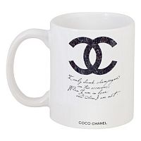 кружка с рисунком drink champagne. coco chanel в Краснодаре