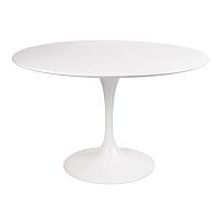 стол eero saarinen style tulip table mdf d110 глянцевый белый в Краснодаре