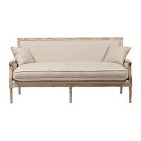 диван auguste salon bench with burlap прямой бежевый в Краснодаре