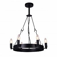 дизайнерская подвесная люстра arte lamp bastiglia a8811sp-6bk черная в Краснодаре