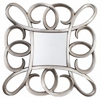 зеркало серебряное квадратное в фигурной раме silver swirl frame от rvastley в Краснодаре