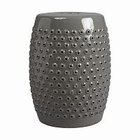 керамический столик-табурет cutwork garden stool серый в Краснодаре