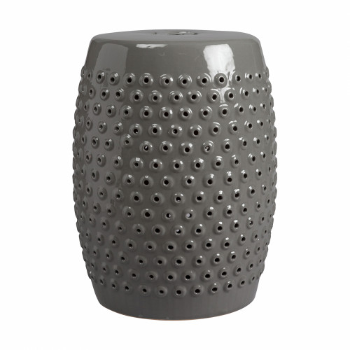 керамический столик-табурет cutwork garden stool серый в Краснодаре