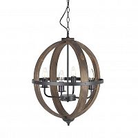 люстра на 4 рожка коричневого цвета в Краснодаре