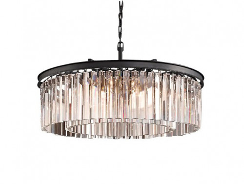 люстра prism black 50 черная, прозрачное стеко в Краснодаре
