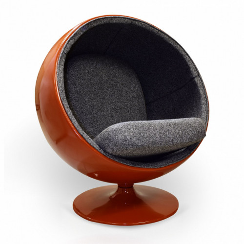 кресло ball chair оранжево-черное в Краснодаре