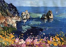 картина маслом морские скалы в Краснодаре
