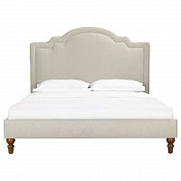 кровать двуспальная 160х200 бежевая cassis upholstered в Краснодаре