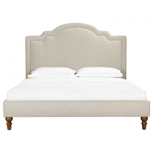 кровать двуспальная 120х200 бежевая cassis upholstered в Краснодаре