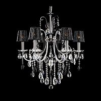 люстра md92721-6a от illuminati прозрачная/черная/ хром в Краснодаре