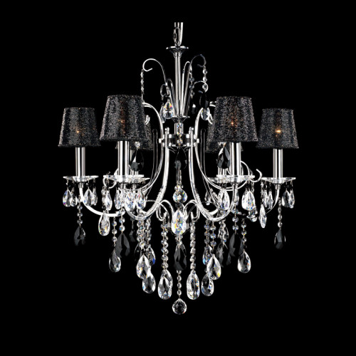 люстра md92721-6a от illuminati прозрачная/черная/ хром в Краснодаре