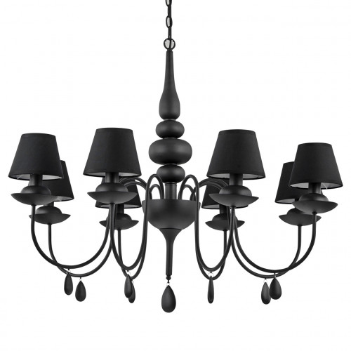 подвесная люстра ideal lux blanche sp8 nero в Краснодаре
