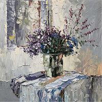 картина маслом сине-фиолетовый в Краснодаре