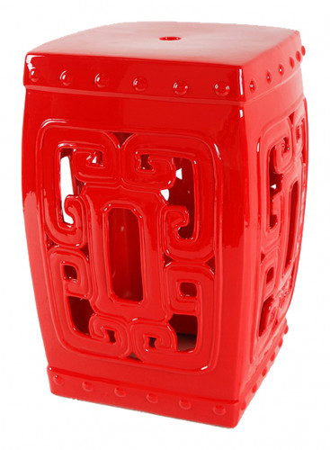 керамический столик-табурет oriental stool red в Краснодаре