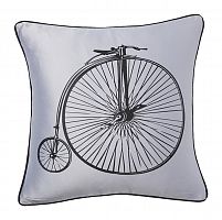 подушка с ретро-велосипедом retro bicycle grey в Краснодаре