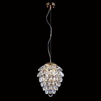 подвесной светильник crystal lux charme sp3+3 led gold/transparent в Краснодаре