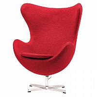 кресло egg chair красное в Краснодаре