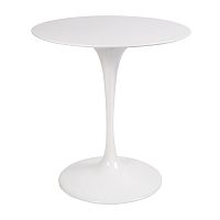 стол eero saarinen style tulip table top mdf d70 глянцевый белый в Краснодаре