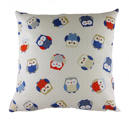 подушка с принтом owl print blue в Краснодаре